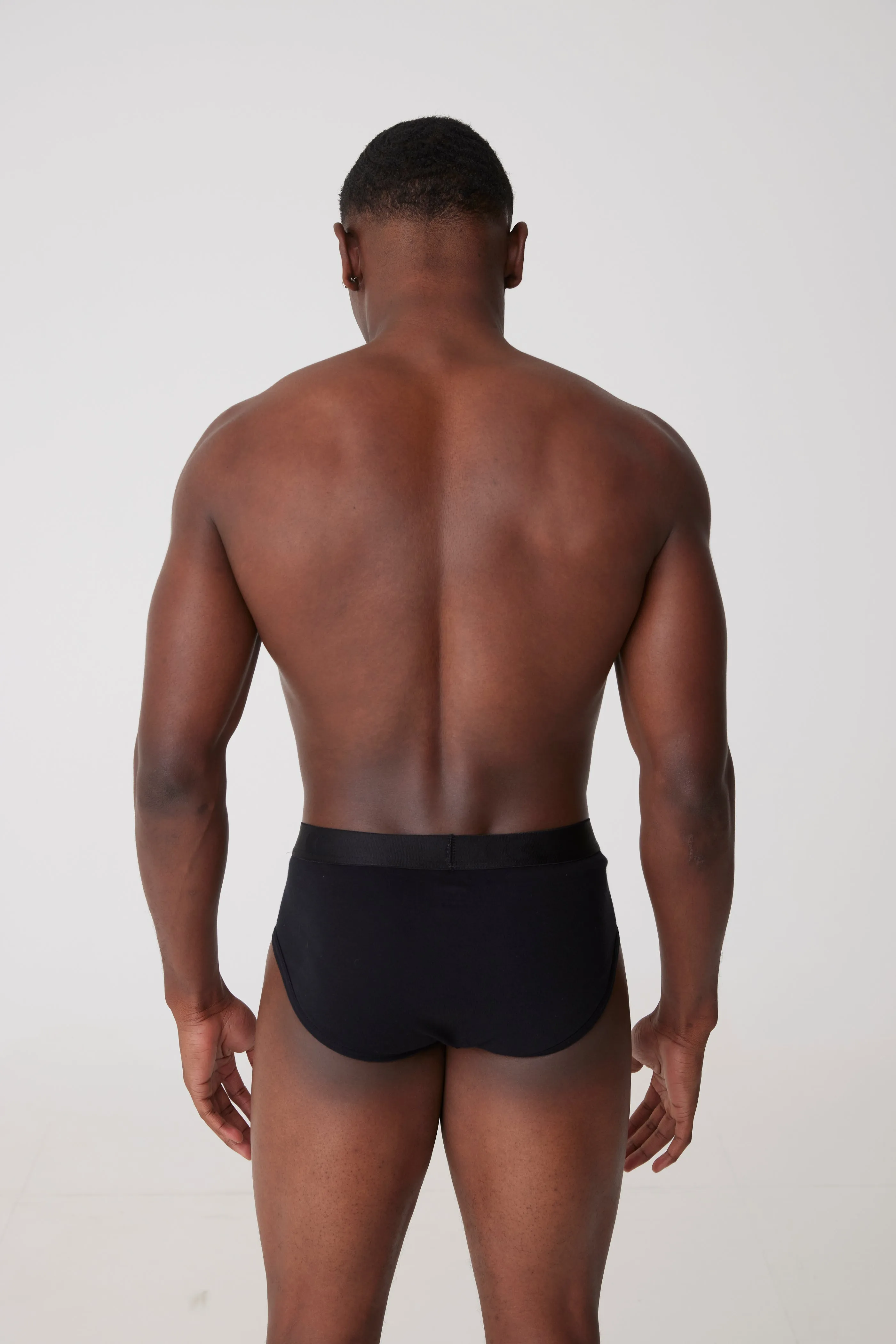Men's Y Fronts 2 Pack - Black