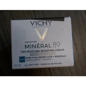 Mineral 89 72H Moisturizing cream, unscented, 50 ml, Vichy