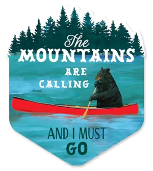 Paddle Bear Sticker