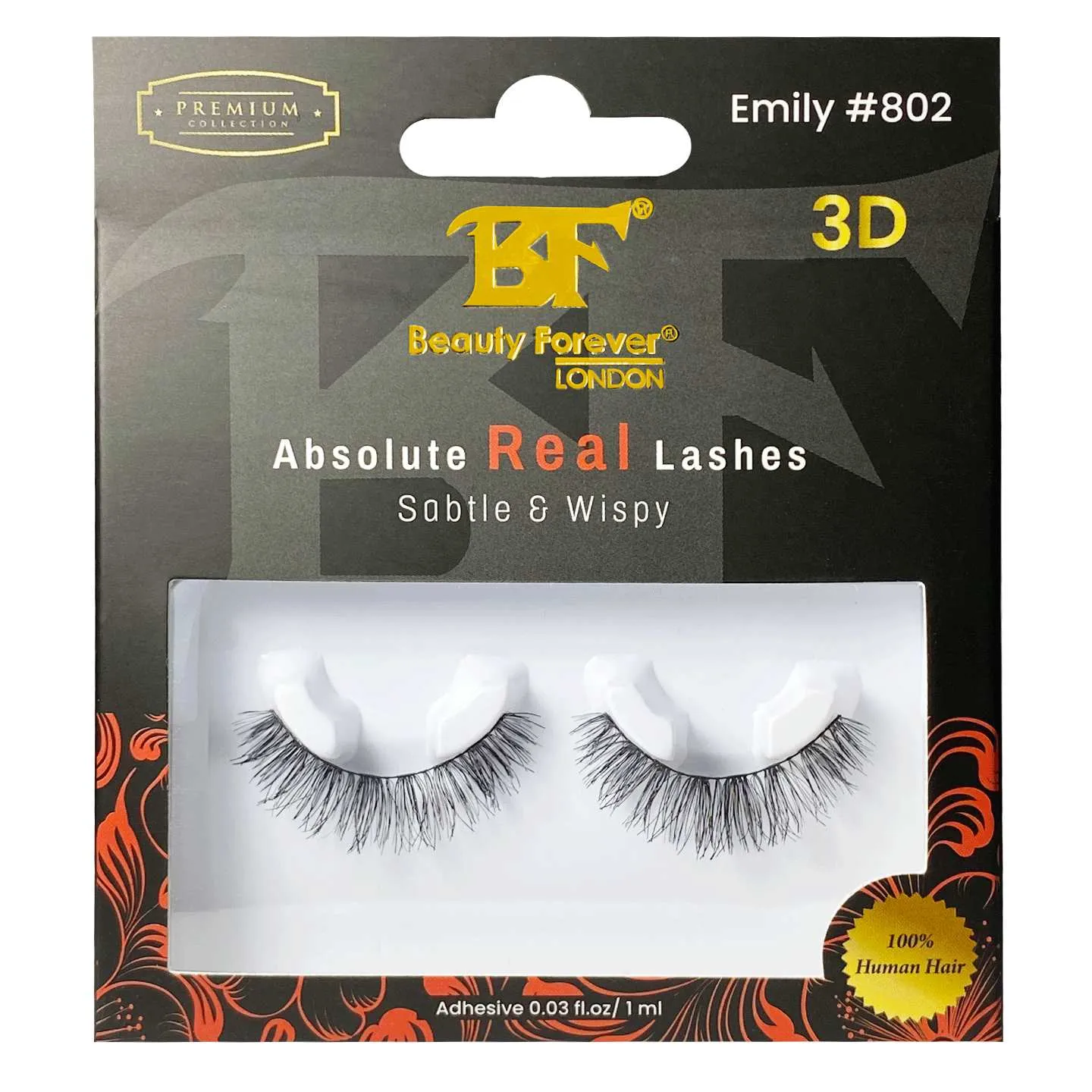 Real 3D Eyelashes - Emily #802 (Subtle & Wispy)