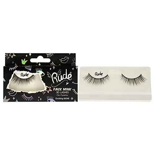 Rude - Essential Faux Mink 3D Lashes - Exciting