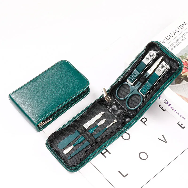 Set of 6-Piece Manicure Nail Beauty Tool Set Advanced Nail Clippers Nail Scissors