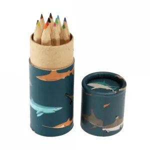 Sharks Colouring Pencils In A Tube (Set of 12)