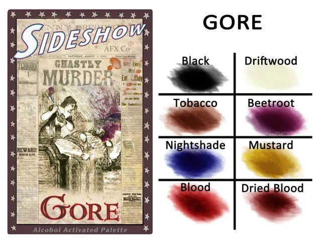 SIDESHOW 8 COLOUR PALETTE GORE