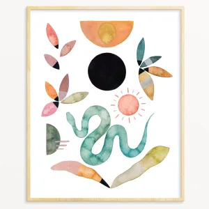 Snoogs & Wilde 16x20 Art Print - Sun Serpent No.1