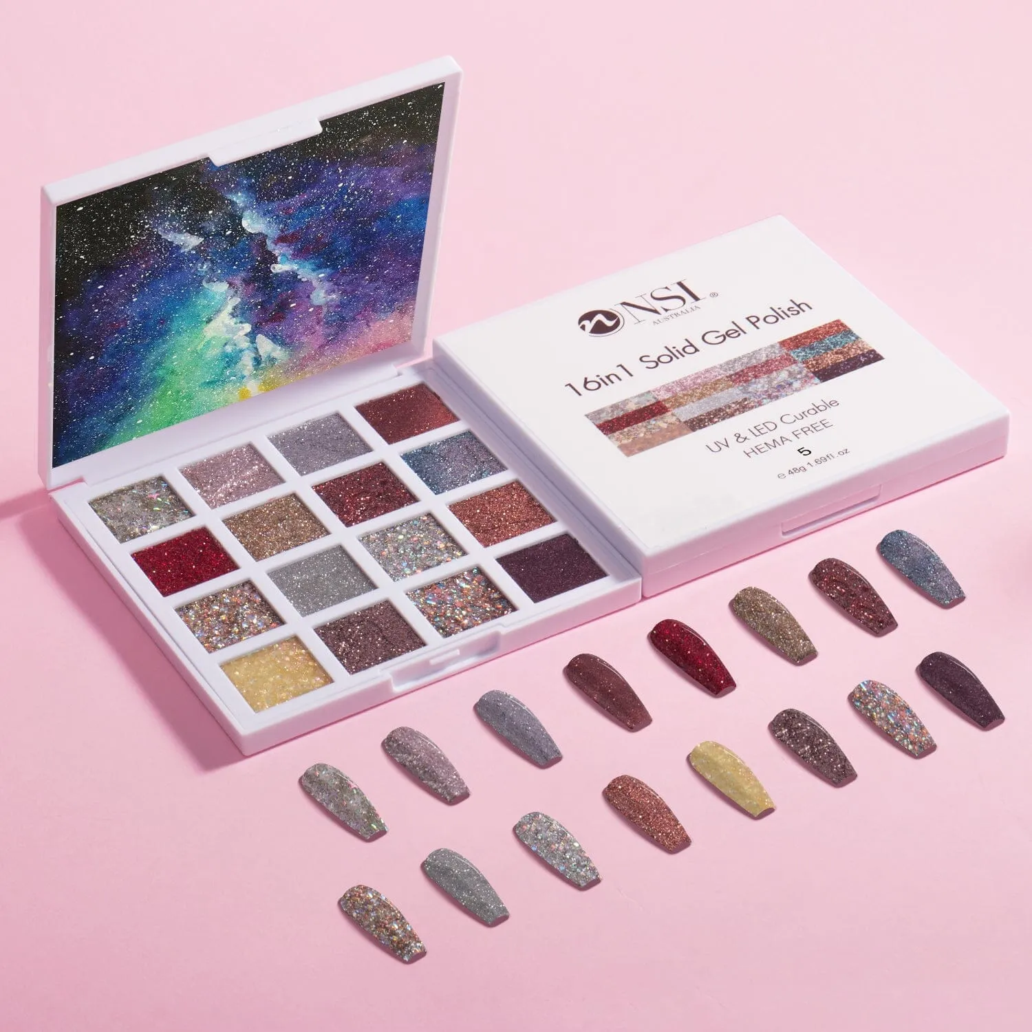 Solid Gel Polish 16in1 Colour Palette