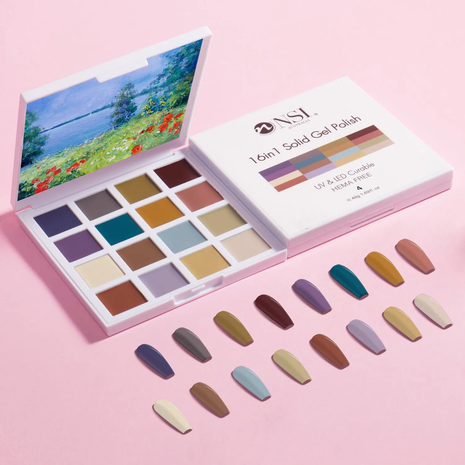 Solid Gel Polish 16in1 Colour Palette
