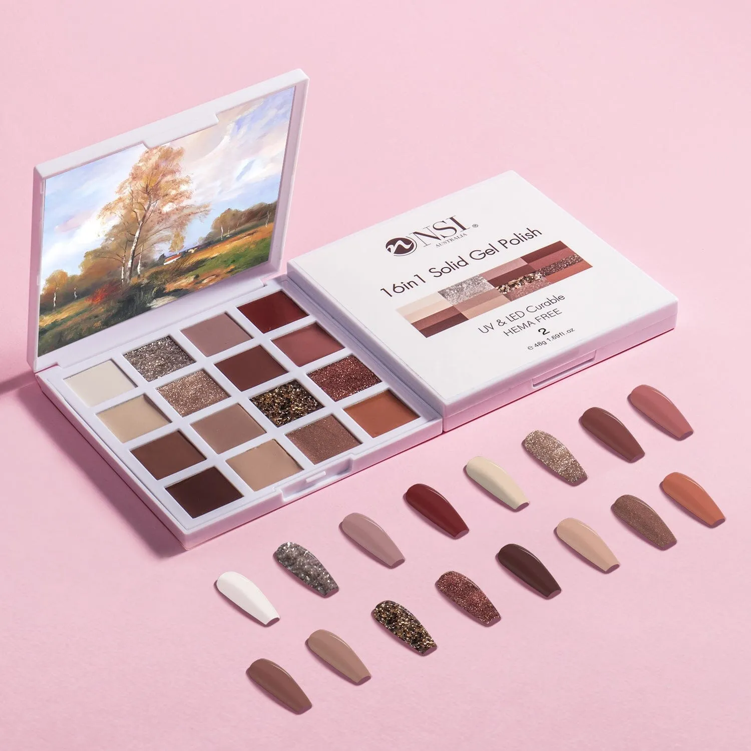 Solid Gel Polish 16in1 Colour Palette