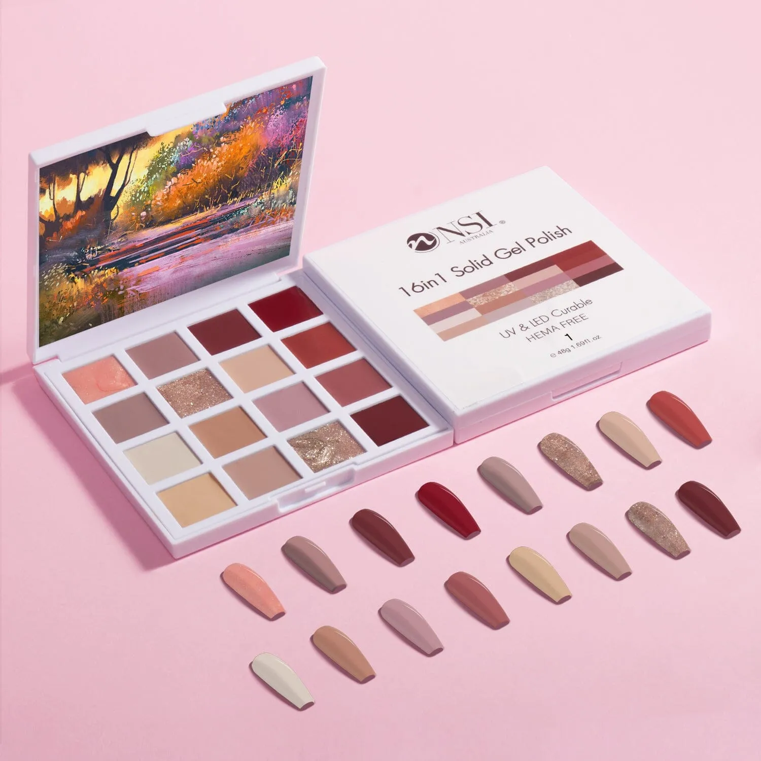 Solid Gel Polish 16in1 Colour Palette