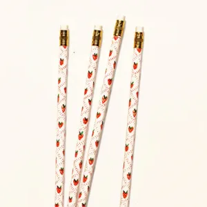 Strawberry Pencils (Sets Of 4)
