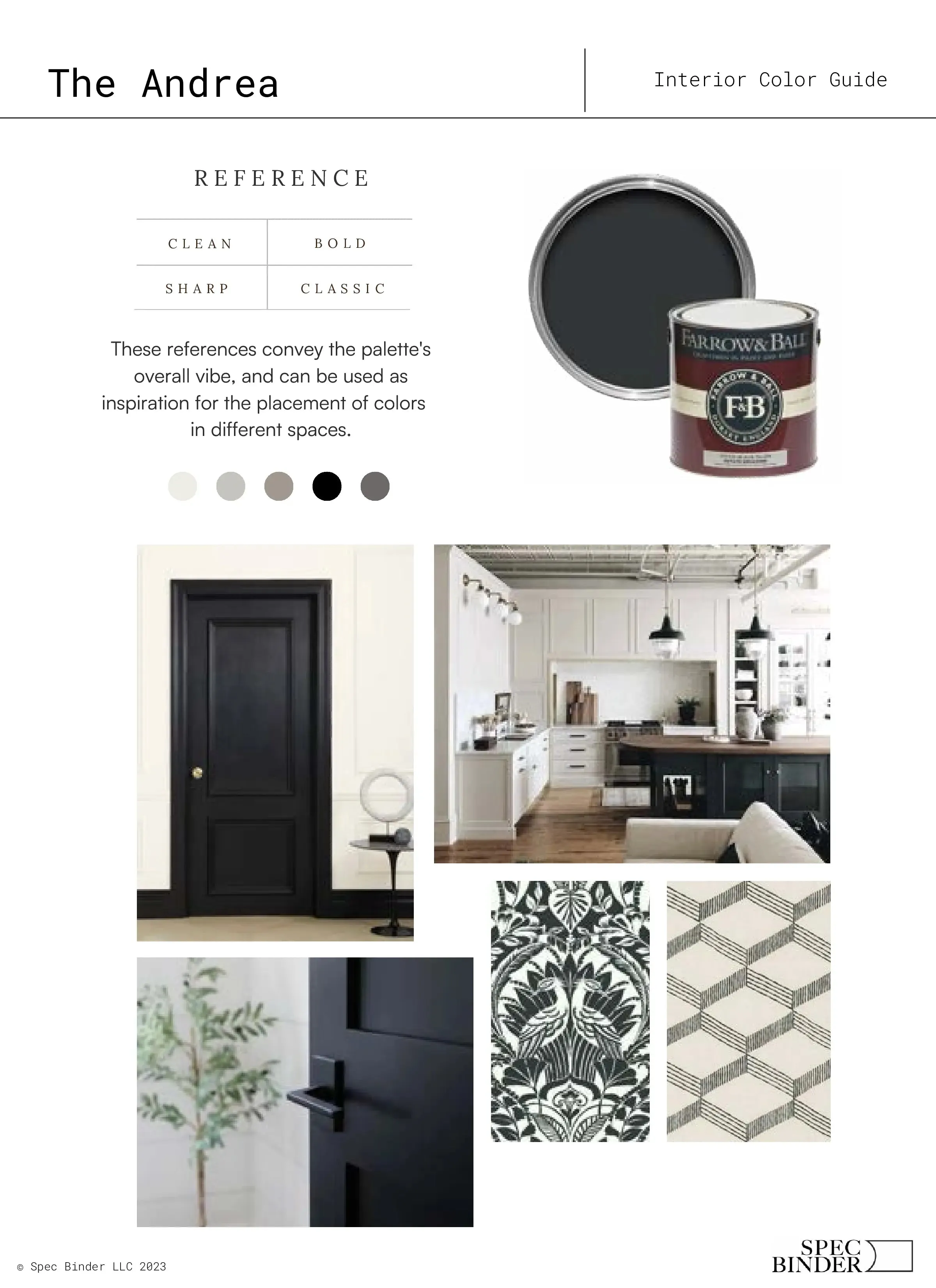 The Andrea Interior Paint Palette