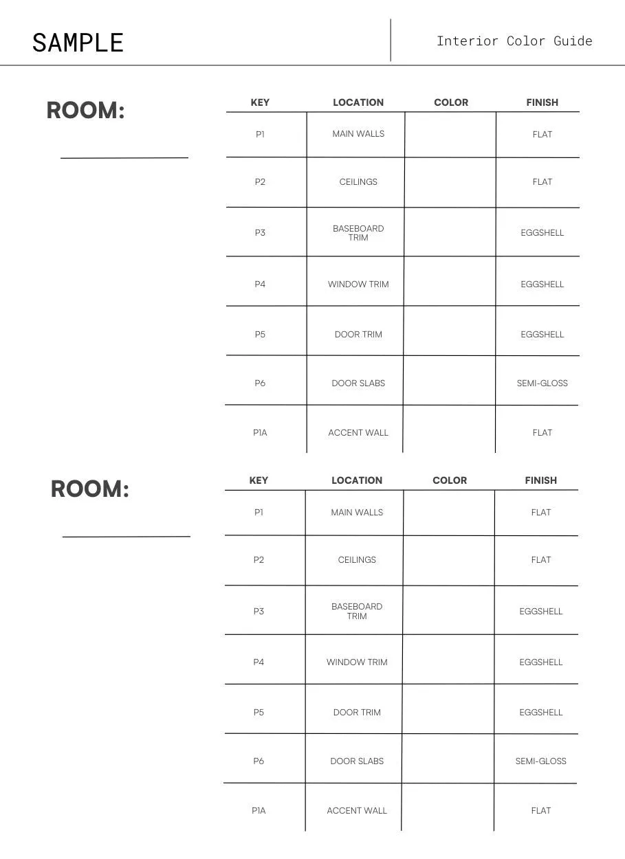 The Leo Interior Paint Palette