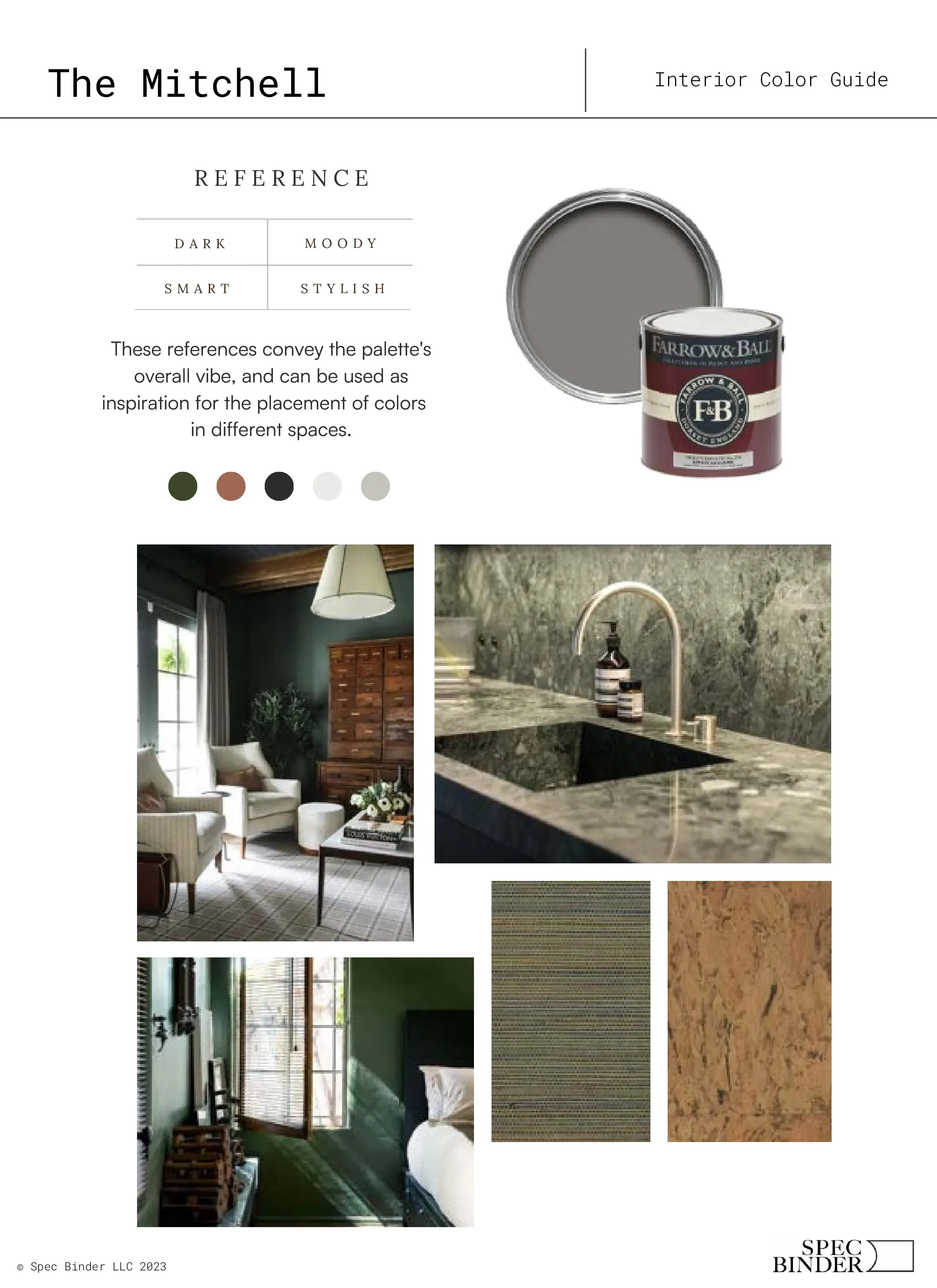 The Mitchell Interior Paint Palette