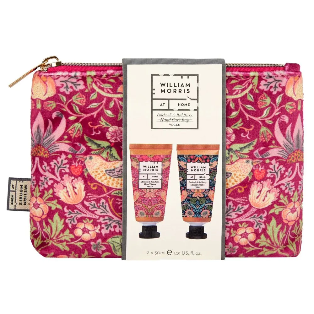 William Morris at Home 30ml Patchouli & Red Berry Hand Care Duo Bag Set