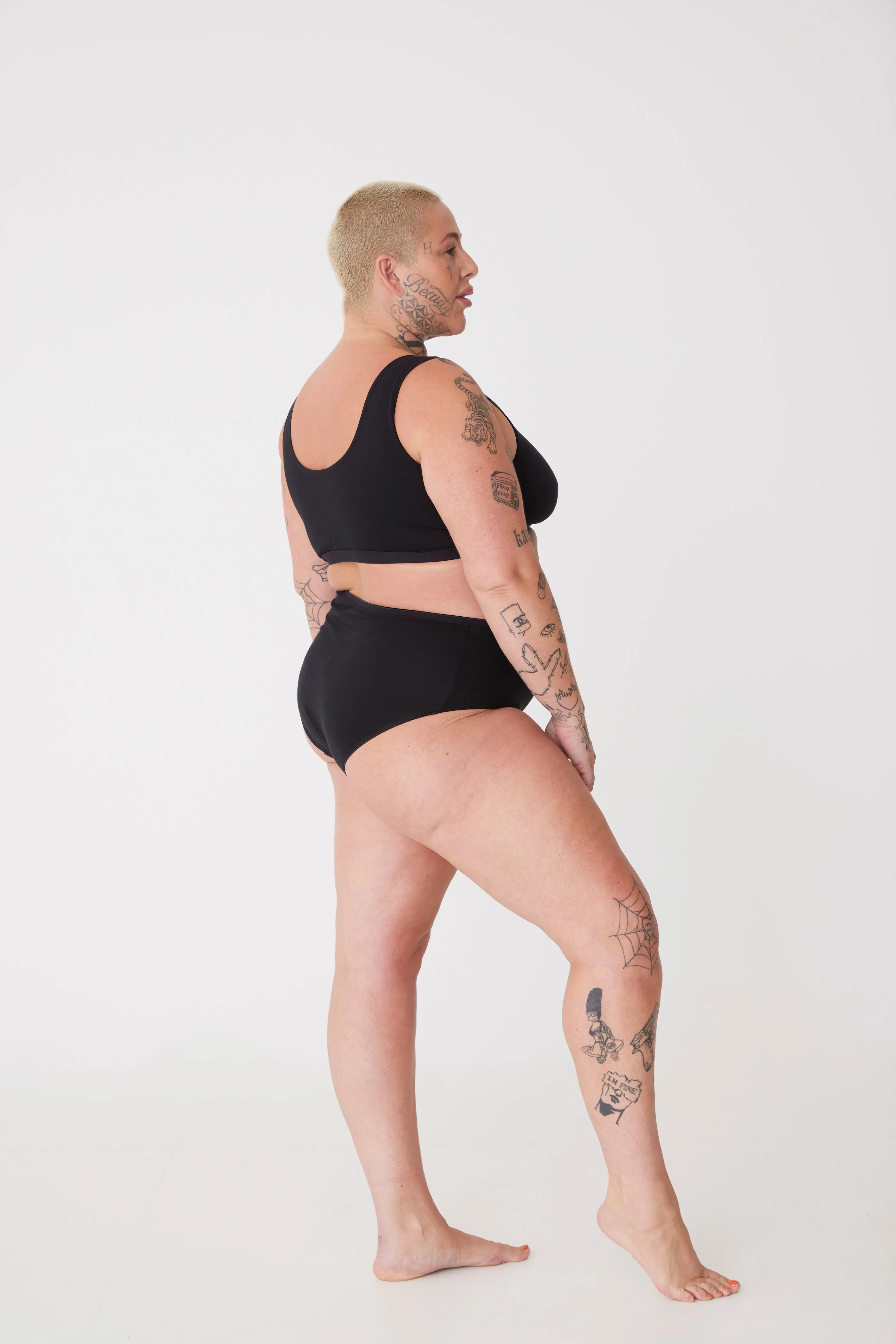 Women's High Rise Brief 2 Pack - Black