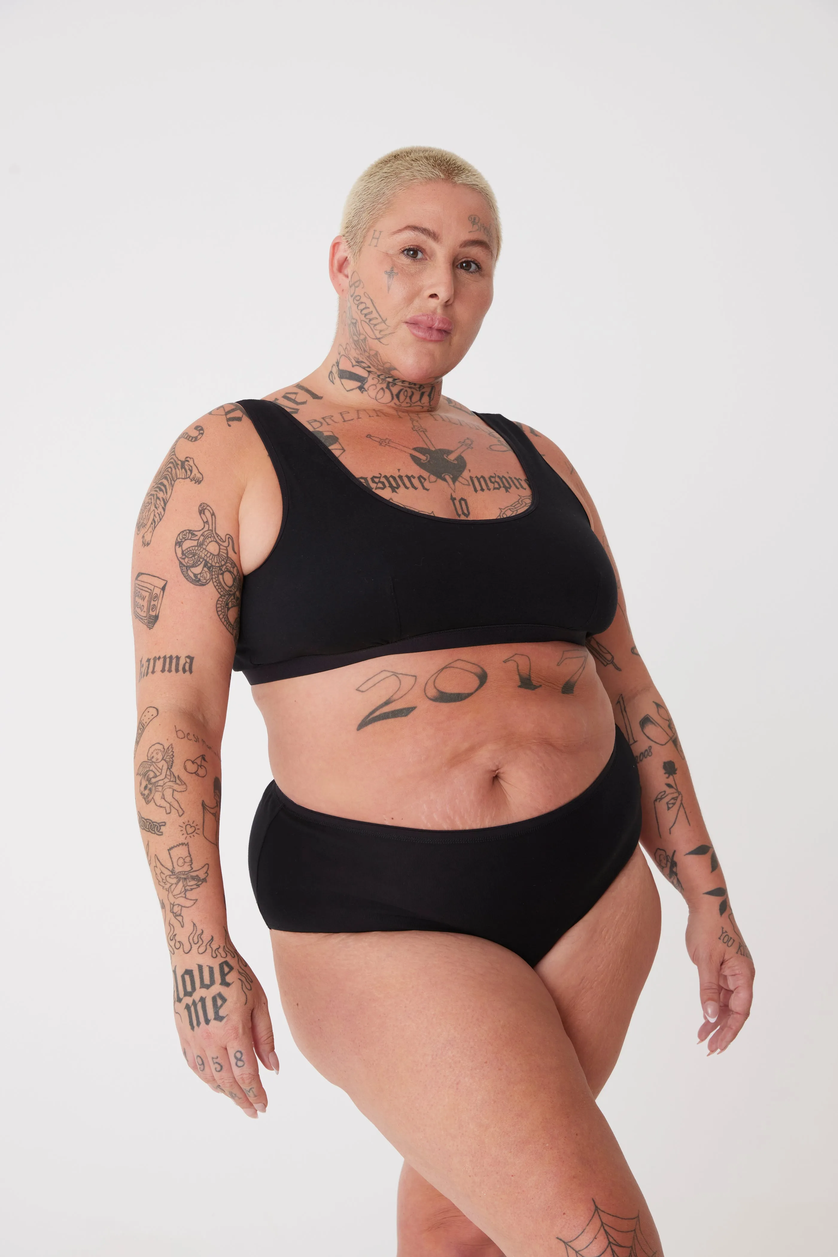 Women's High Rise Brief 2 Pack - Black