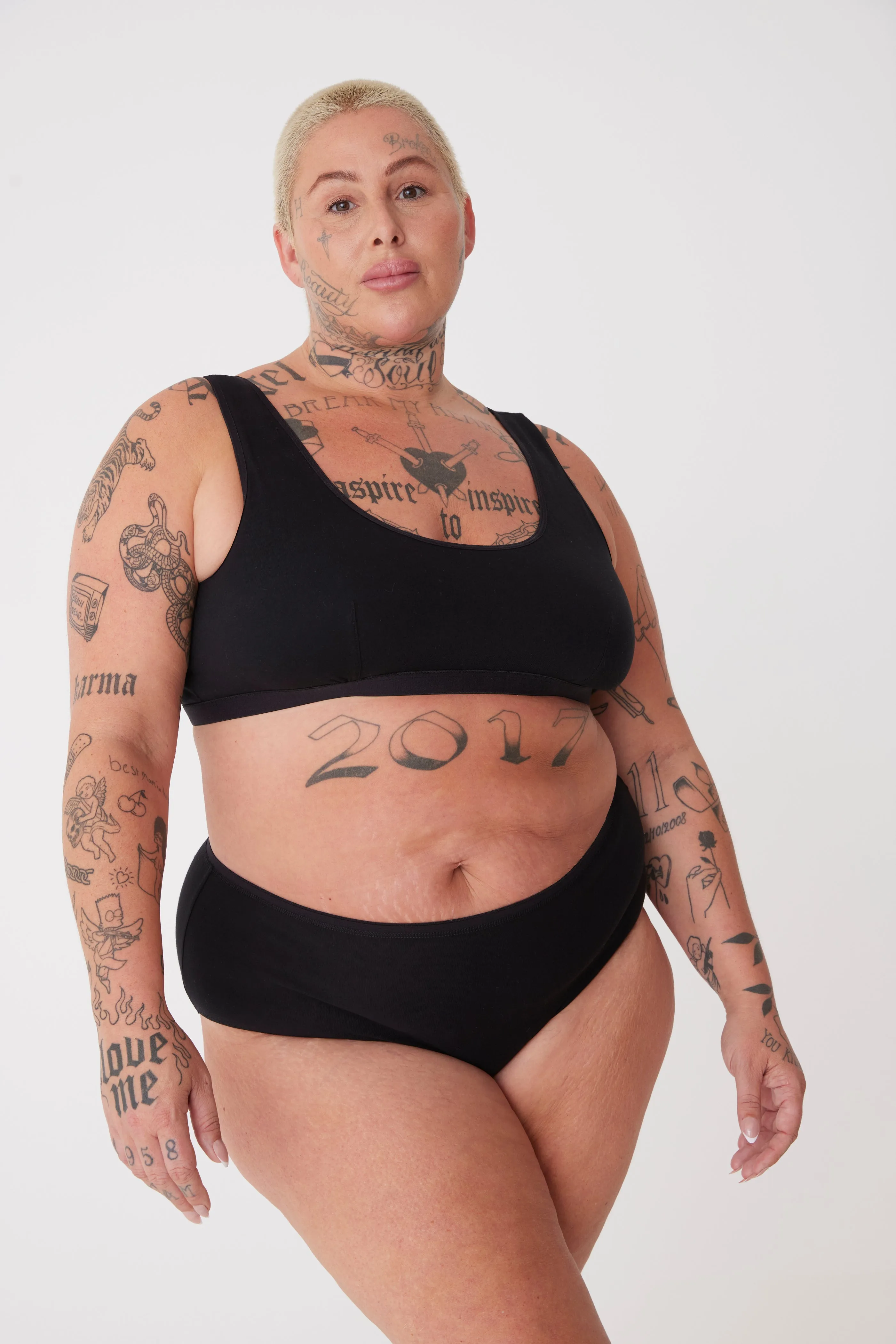 Women's High Rise Brief 2 Pack - Black