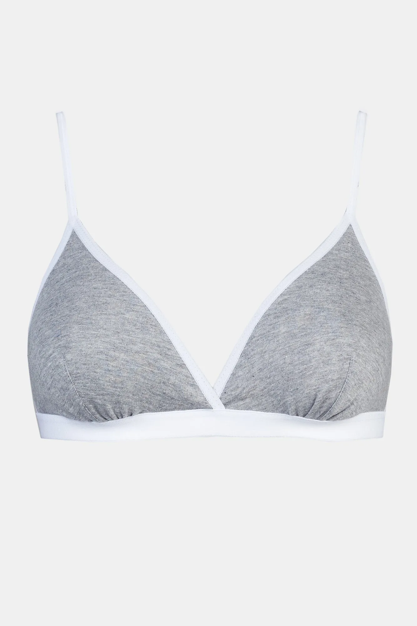 Women's Jersey Bralette - Grey Marl