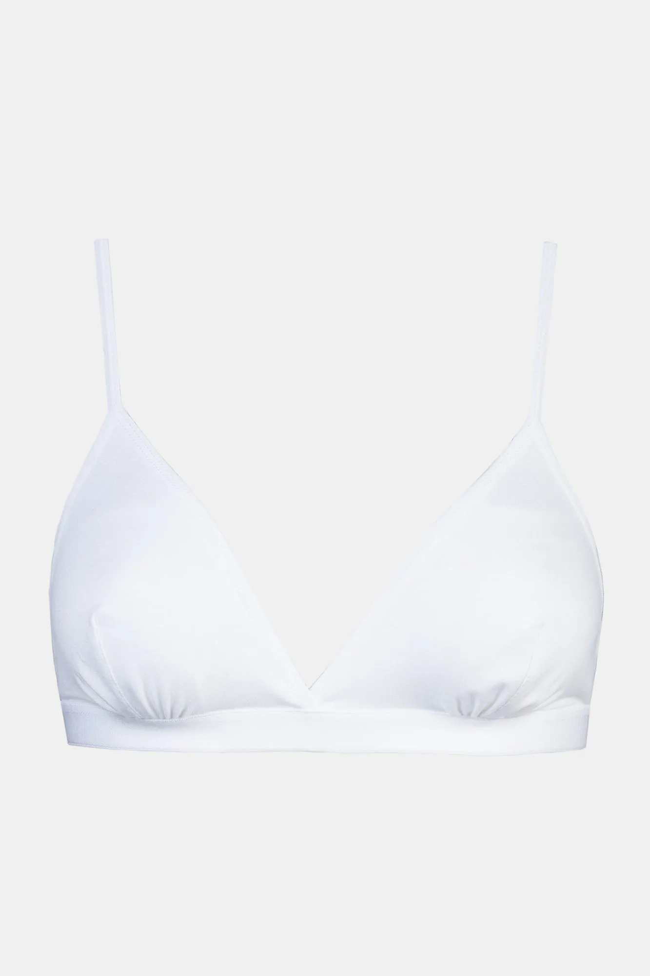 Women's Jersey Bralette - White