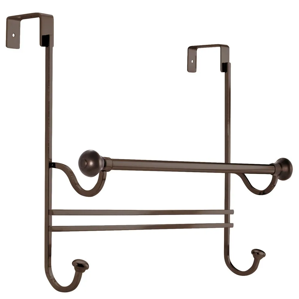 York Over Shower Door Towel Rack Combo Bronze